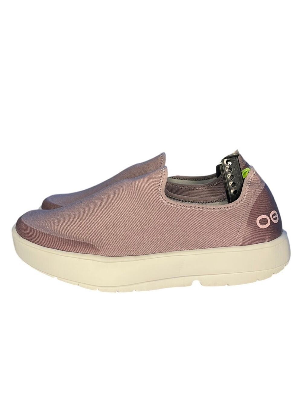 Womens OOFOS OOmg Eezee OOMG11152021 Canvas Footbed Orthotic Sneaker SZ 10 Pink